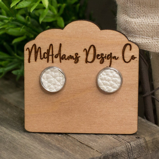 Faux Leather Studs