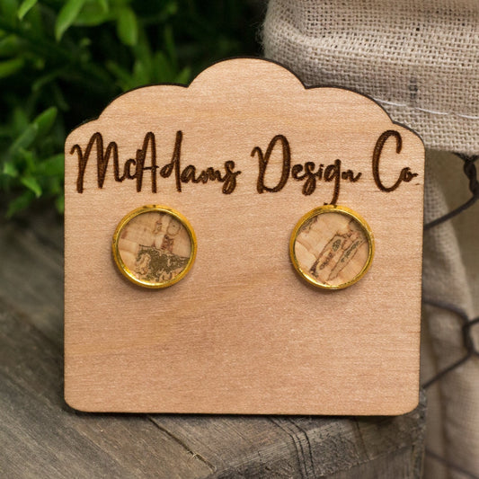 Leather Faux Leather Studs
