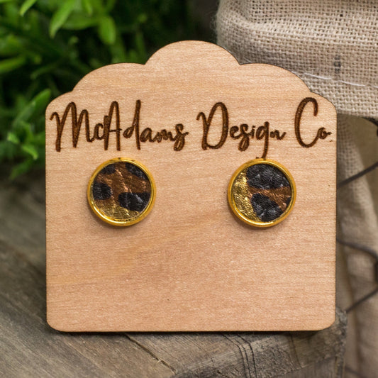 Faux Leather Studs