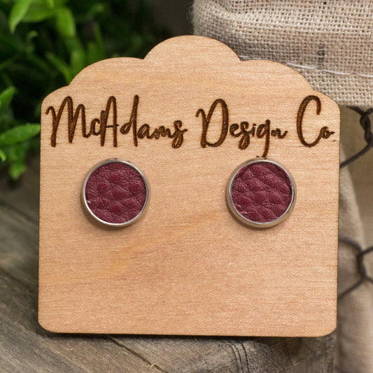 Faux Leather Studs