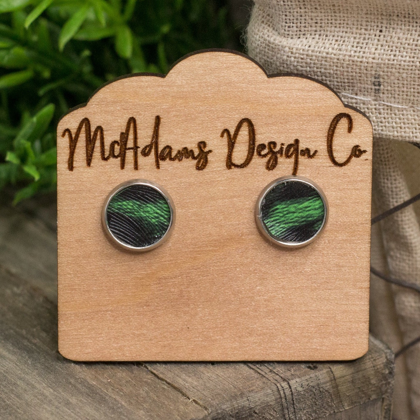 Faux Leather Studs