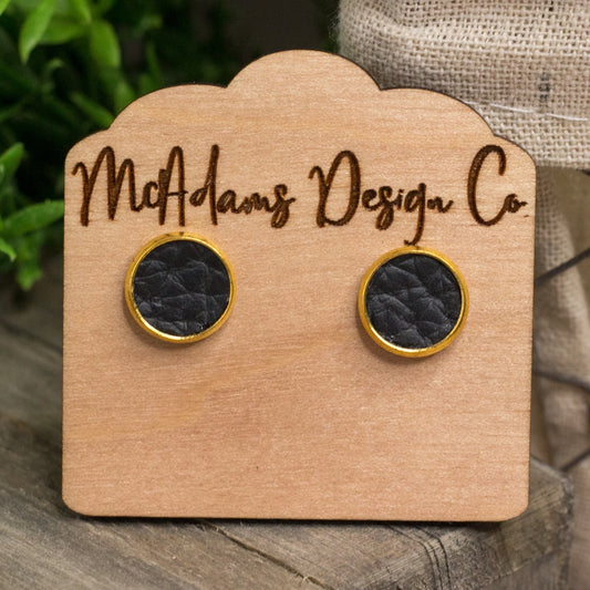Faux Leather Studs