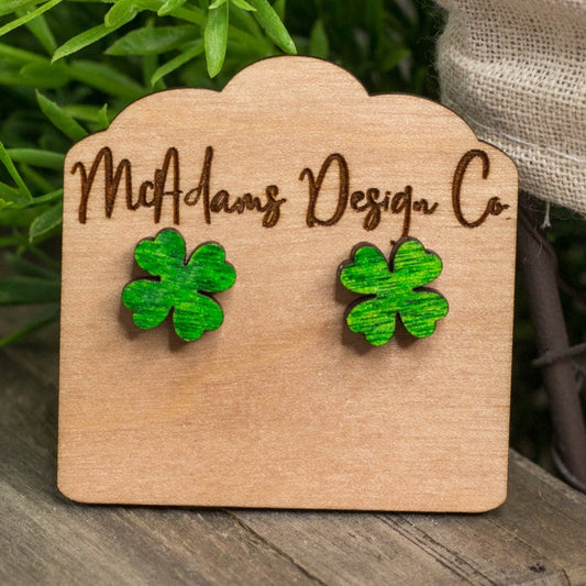 Four-Leaf Clover Studs