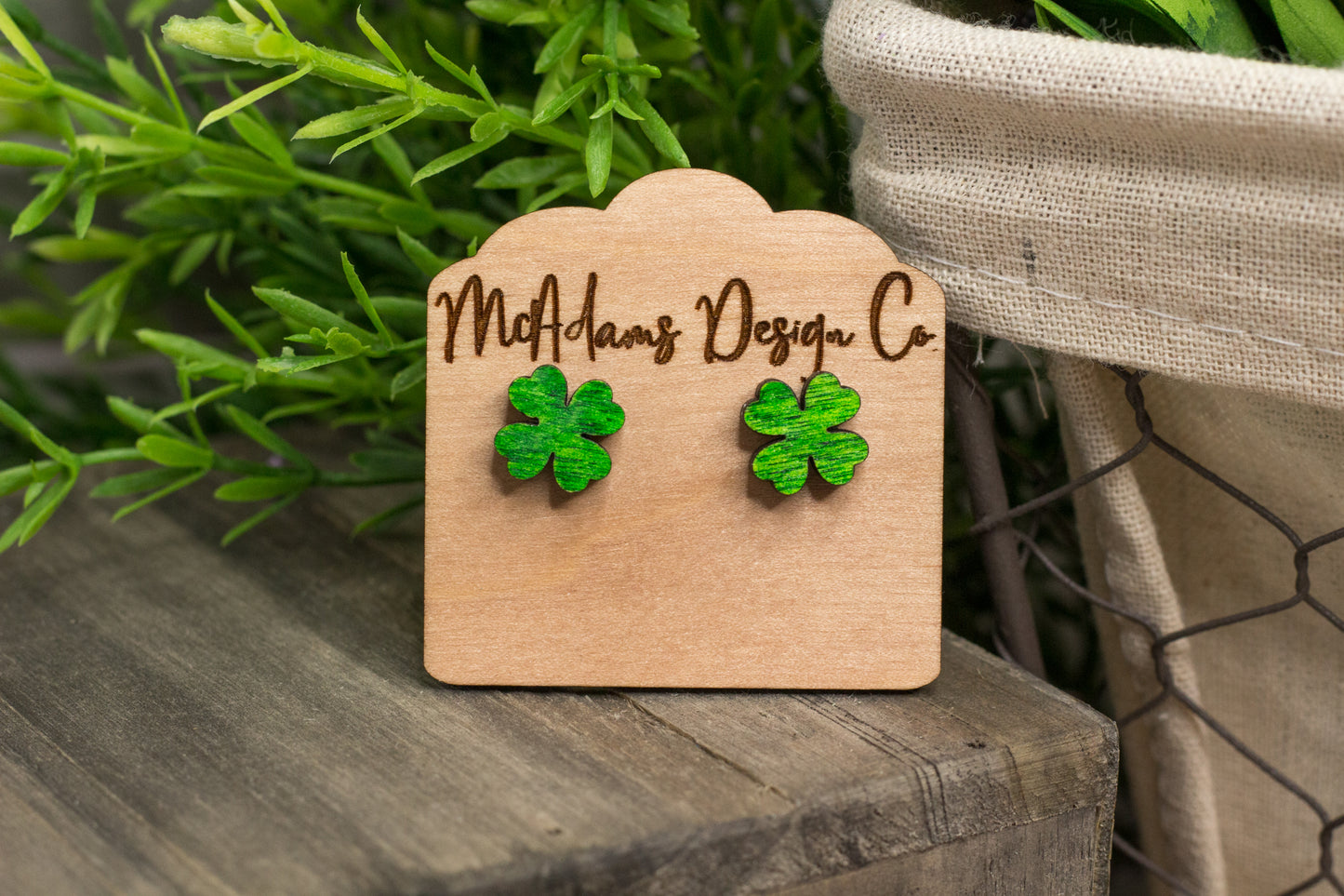 Four-Leaf Clover Studs