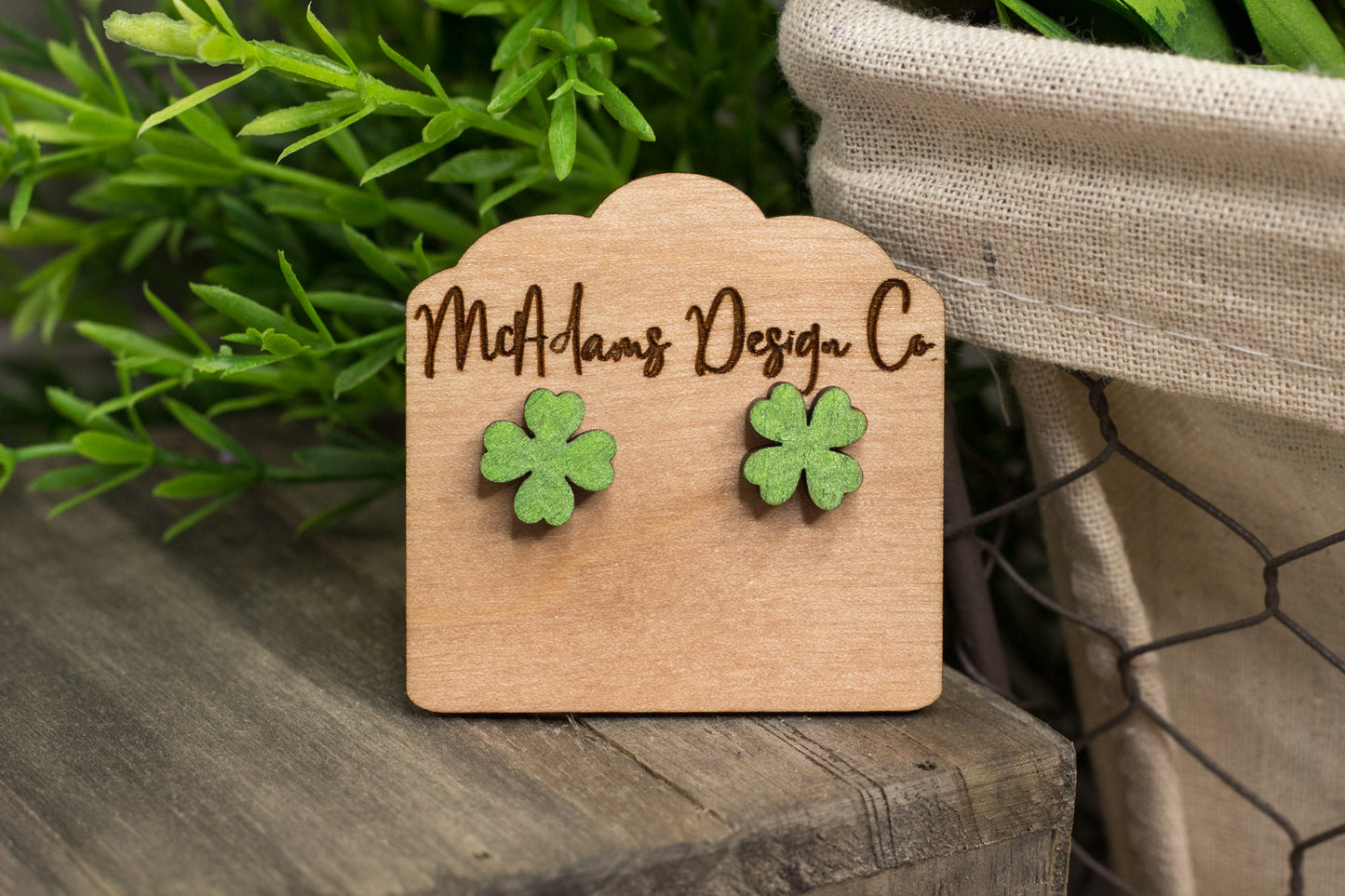 Four-Leaf Clover Studs