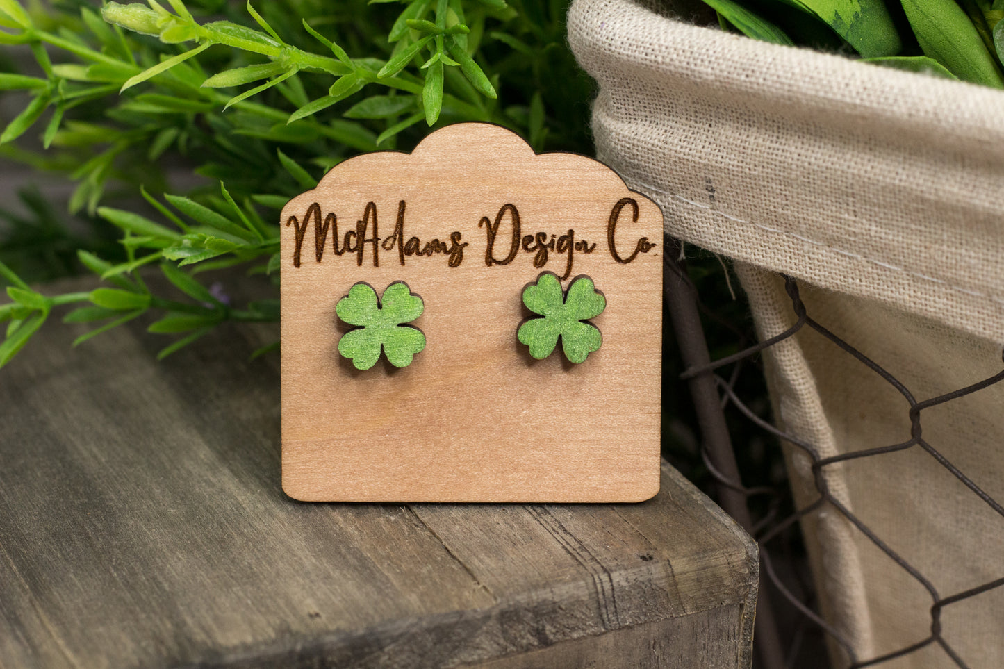 Four-Leaf Clover Studs