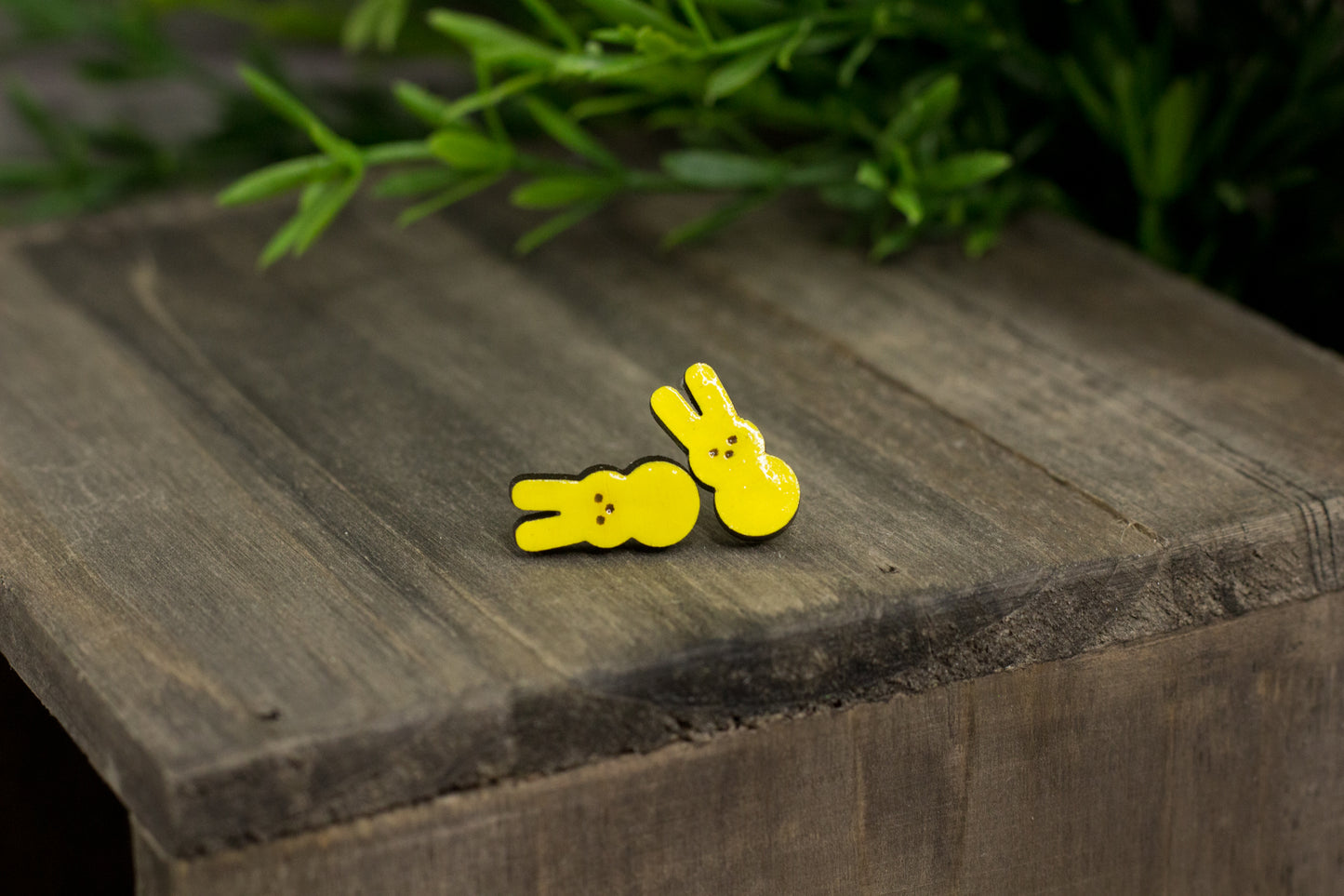 Yellow Peep Wooden Studs