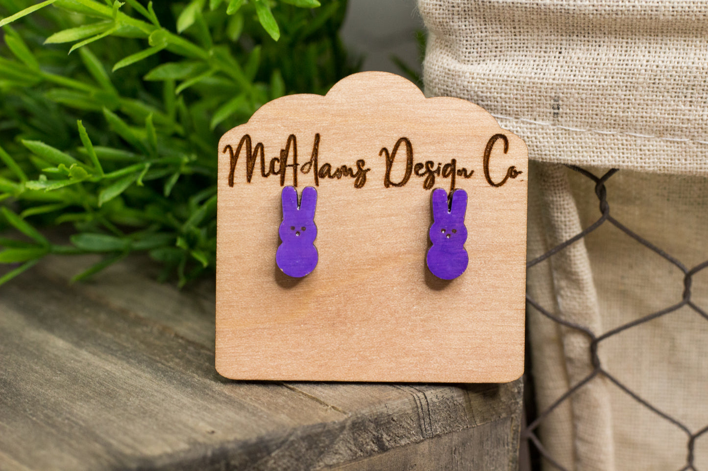 Purple Peep Wooden Studs