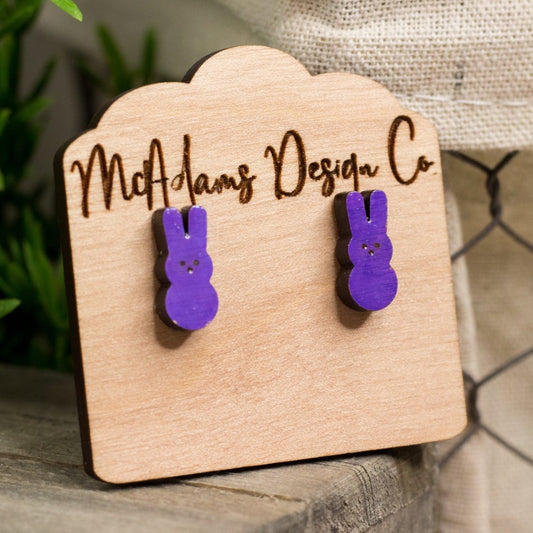 Purple Peep Wooden Studs