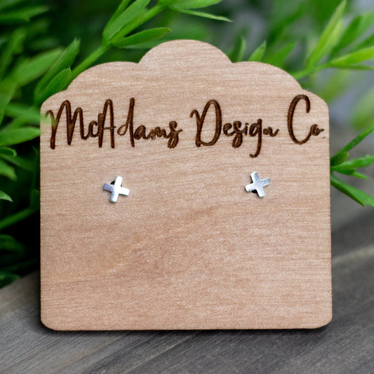 Tiny Silver X Studs