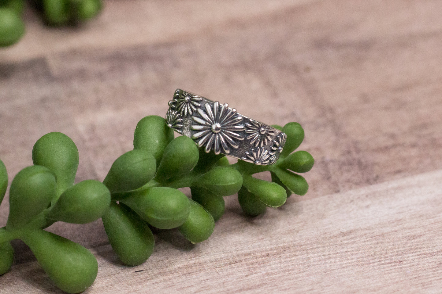 Sterling Silver Daisy Ring