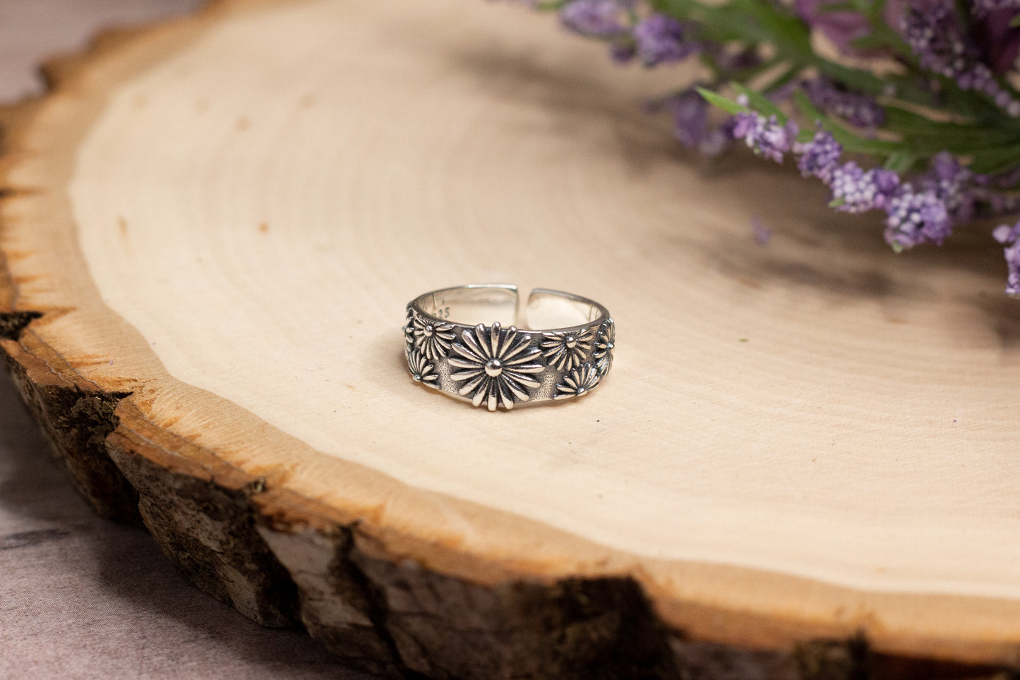 Sterling Silver Daisy Ring