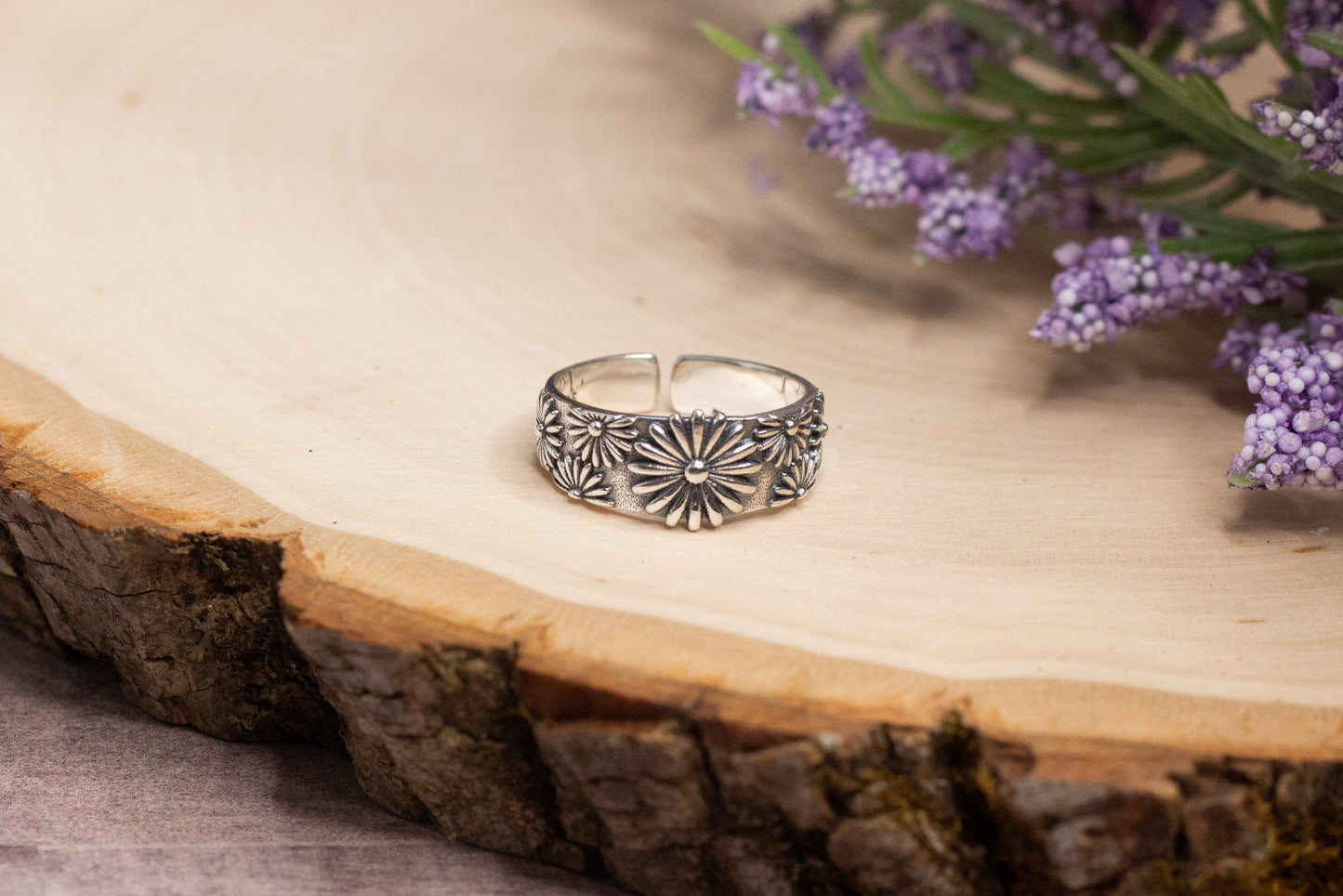 Sterling Silver Daisy Ring