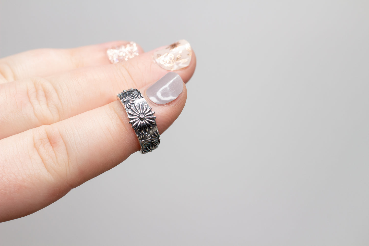 Sterling Silver Daisy Ring