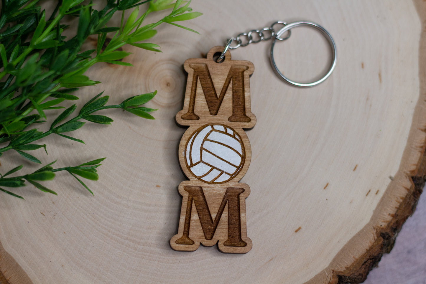 Volleyball Mom Keychain
