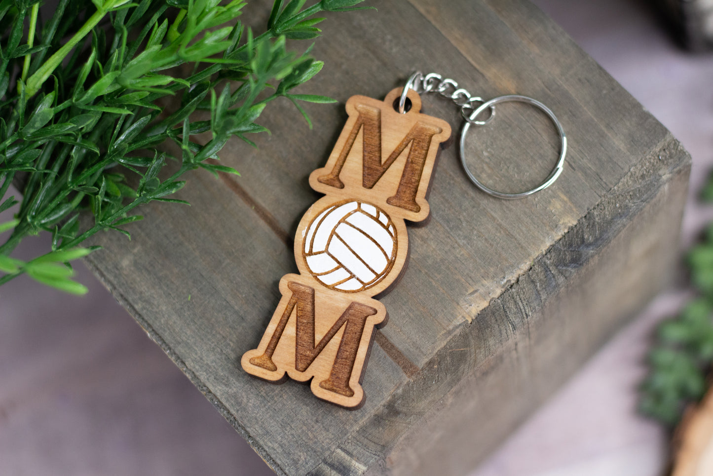 Volleyball Mom Keychain