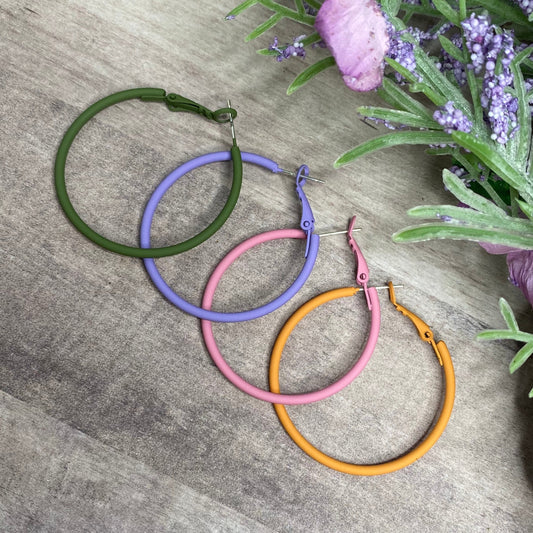 Color Hoops Earrings