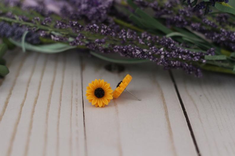 Sunflower Stud Earrings