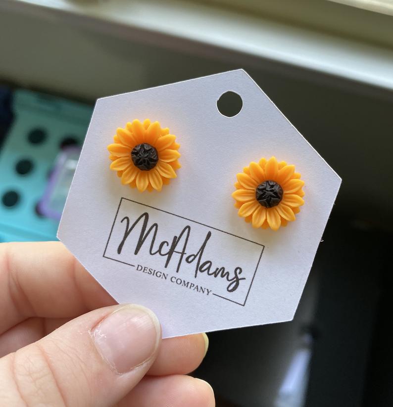Sunflower Stud Earrings