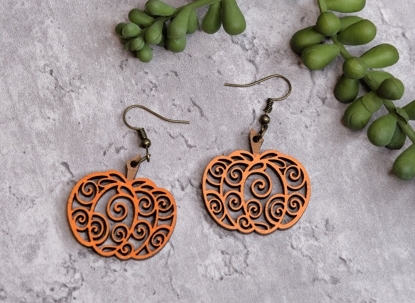 Pumpkin Swirl Earrings