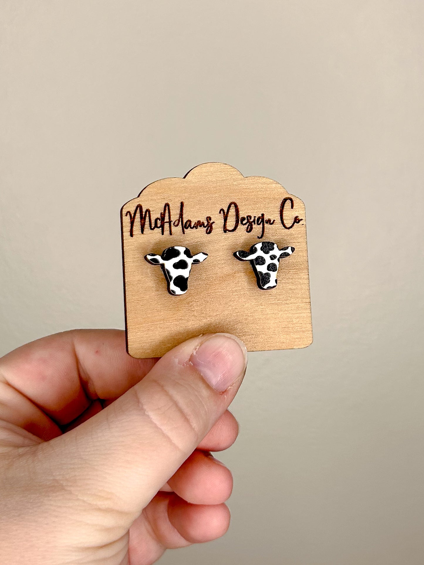 Cow Stud Earrings