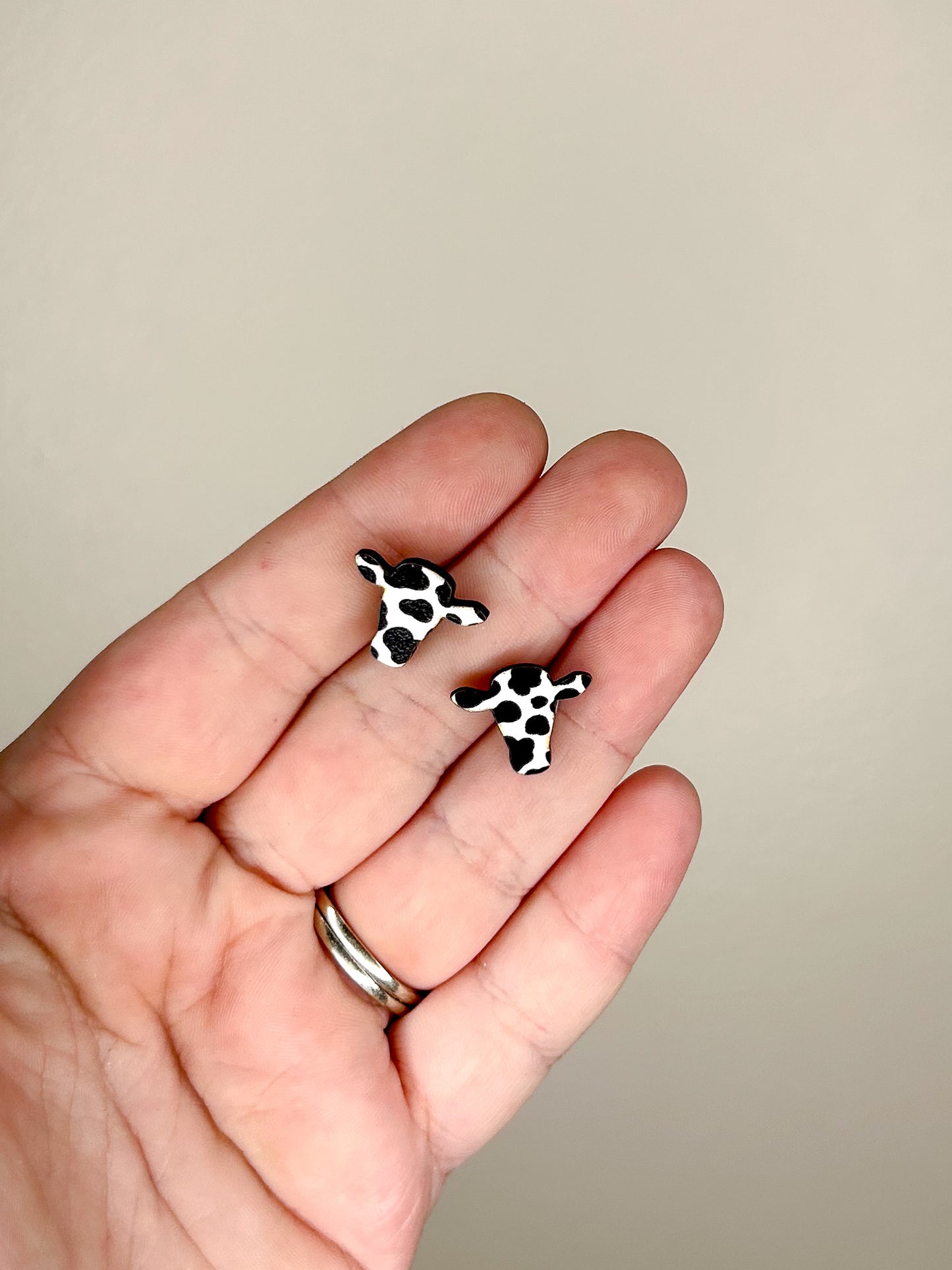 Cow Stud Earrings