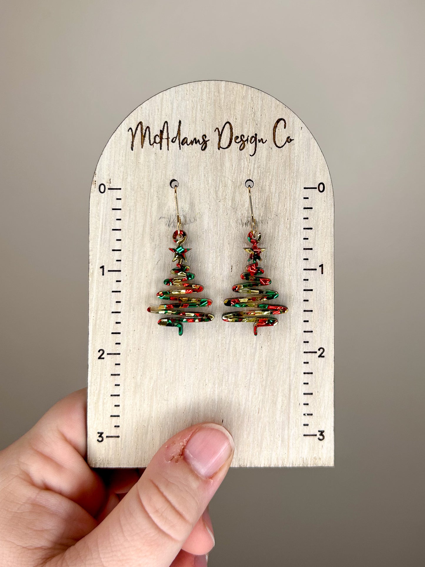 Ribbon Tree Acrylic Earring