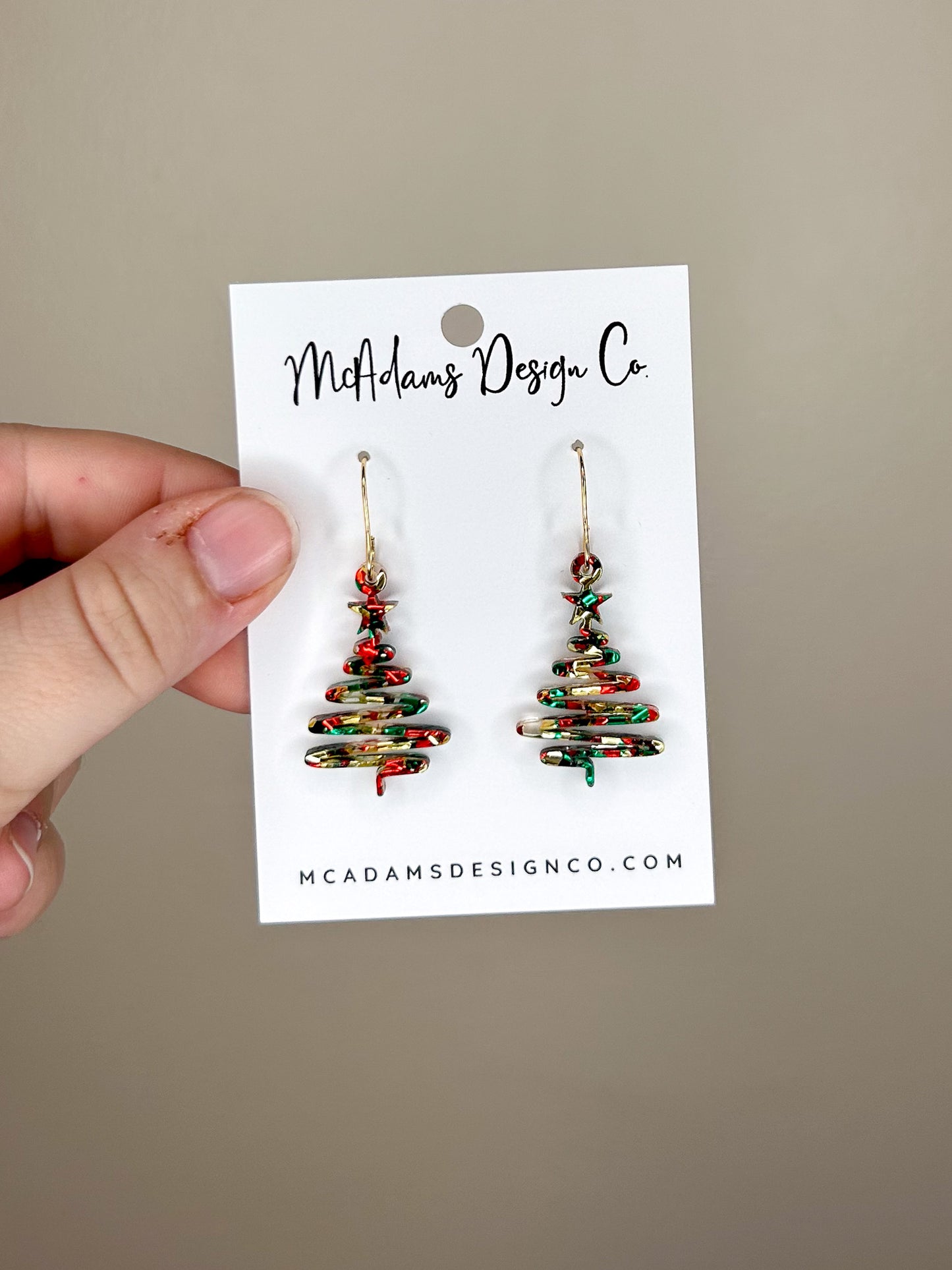 Ribbon Tree Acrylic Earring