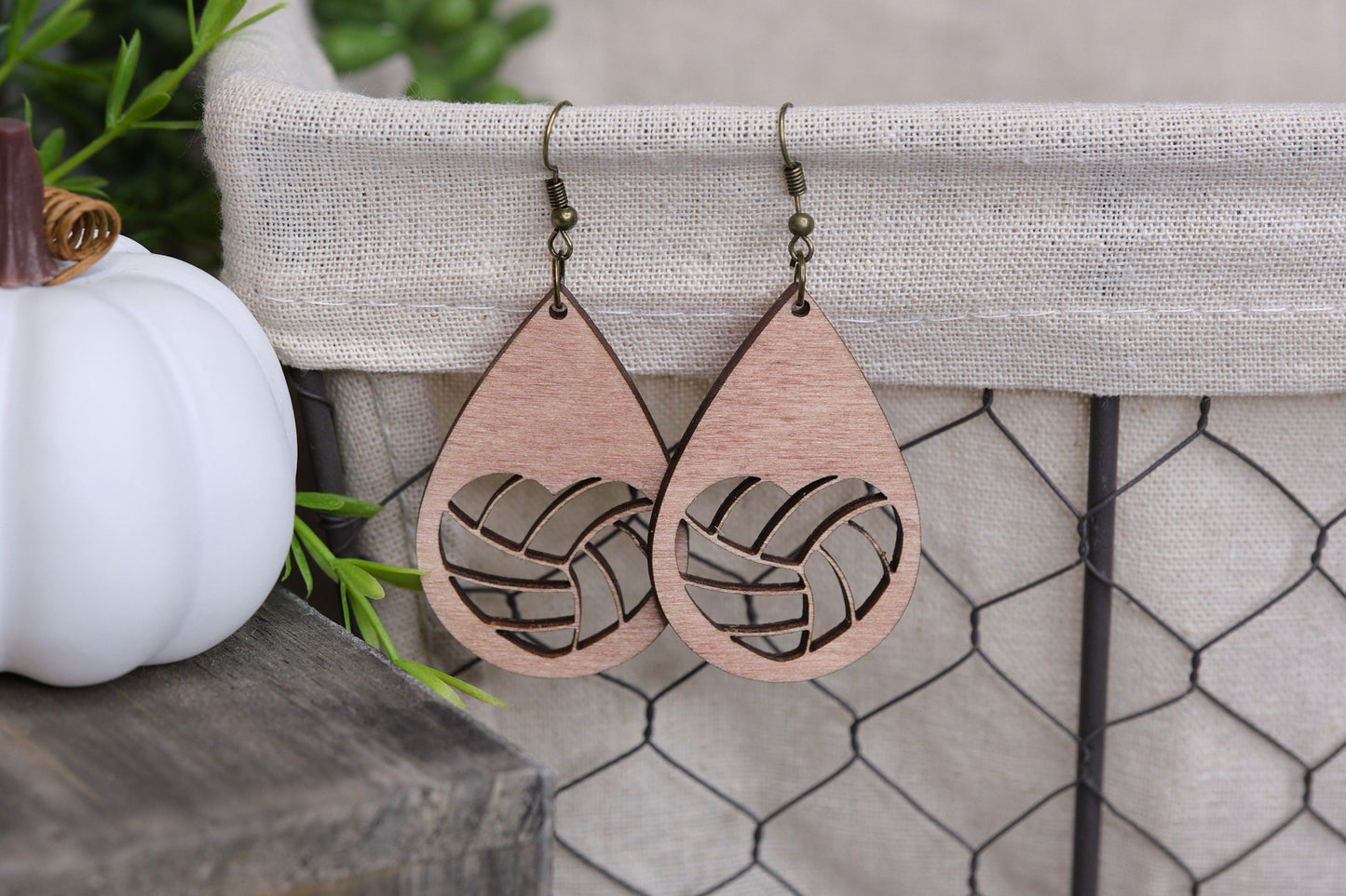 Volleyball Cutout Earrings