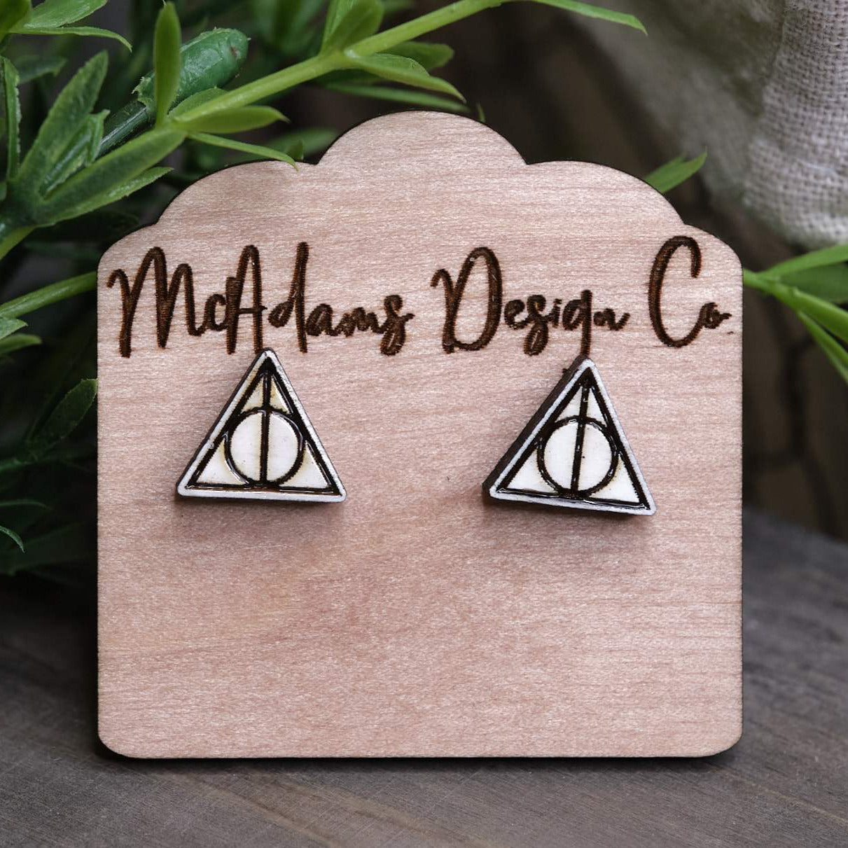 Harry Potter Deathly Hallows Inspired Stud