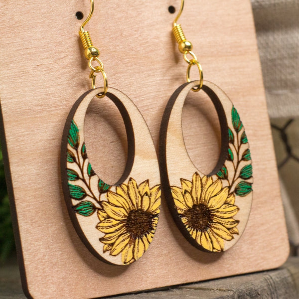 Wooden Earrings - The Paint Factory MN