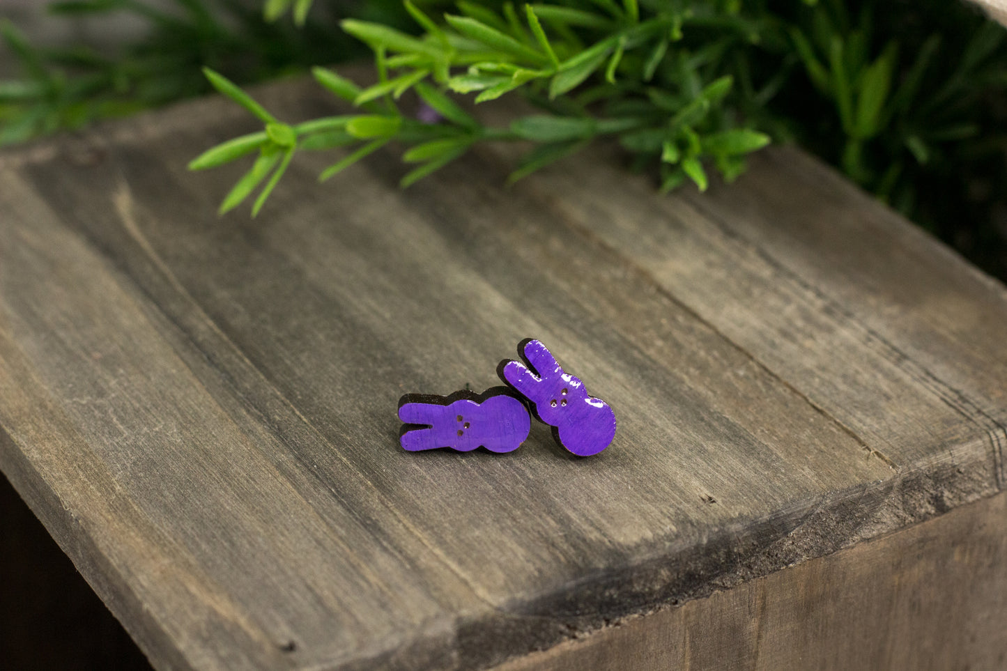 Purple Peep Wooden Studs