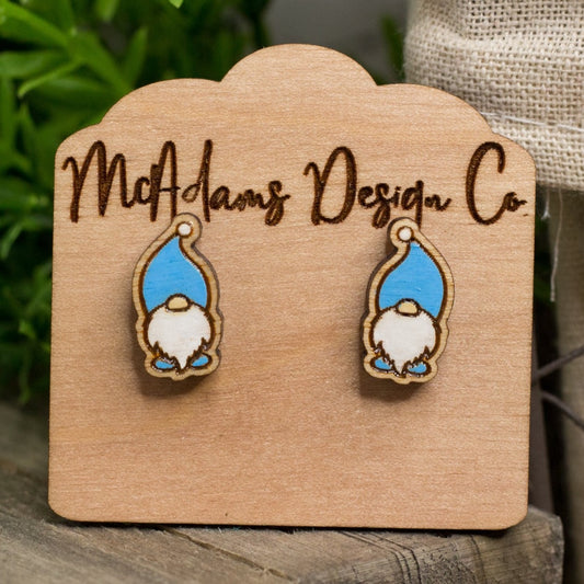 Blue Gnome Wooden Studs