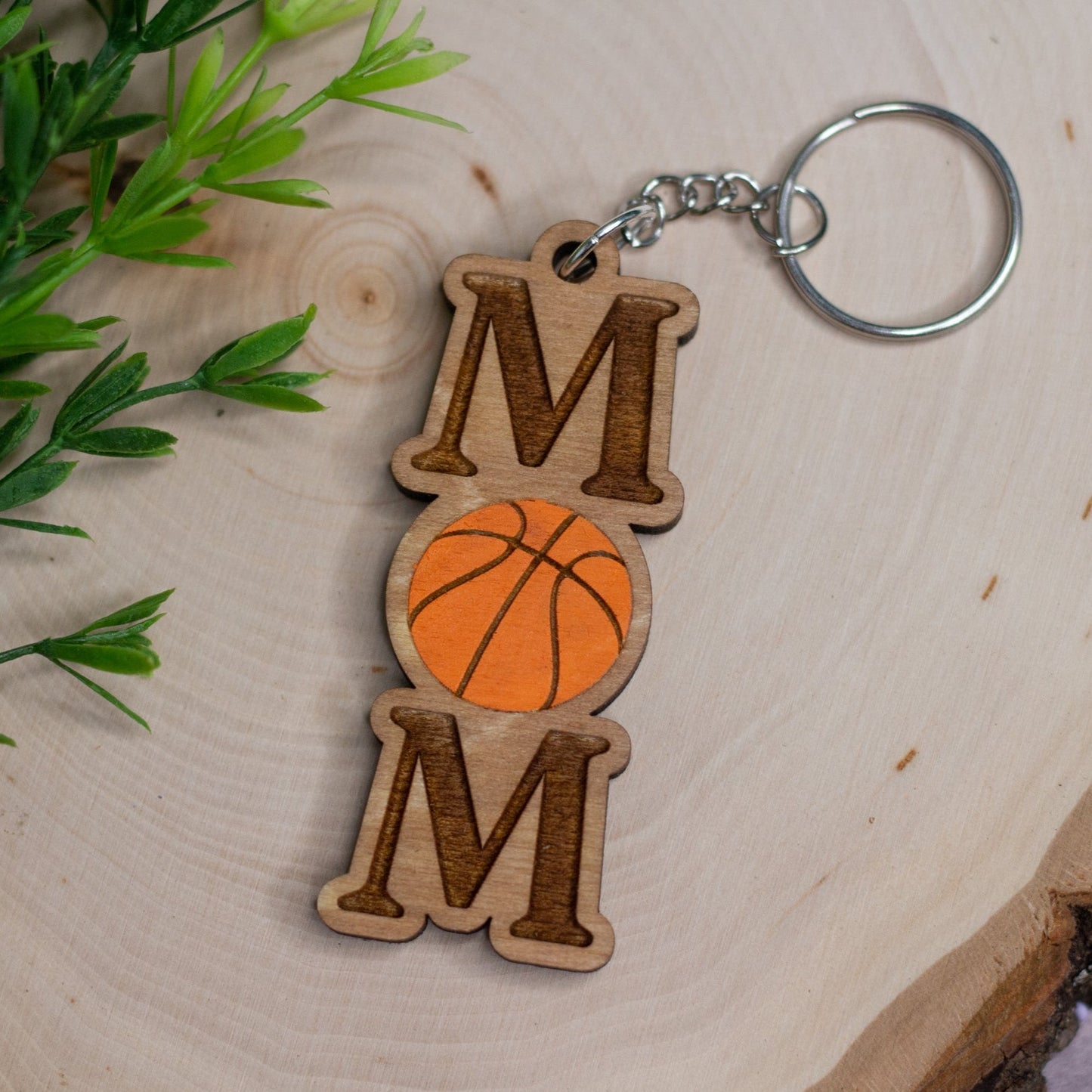 Basketball Mom Keychain
