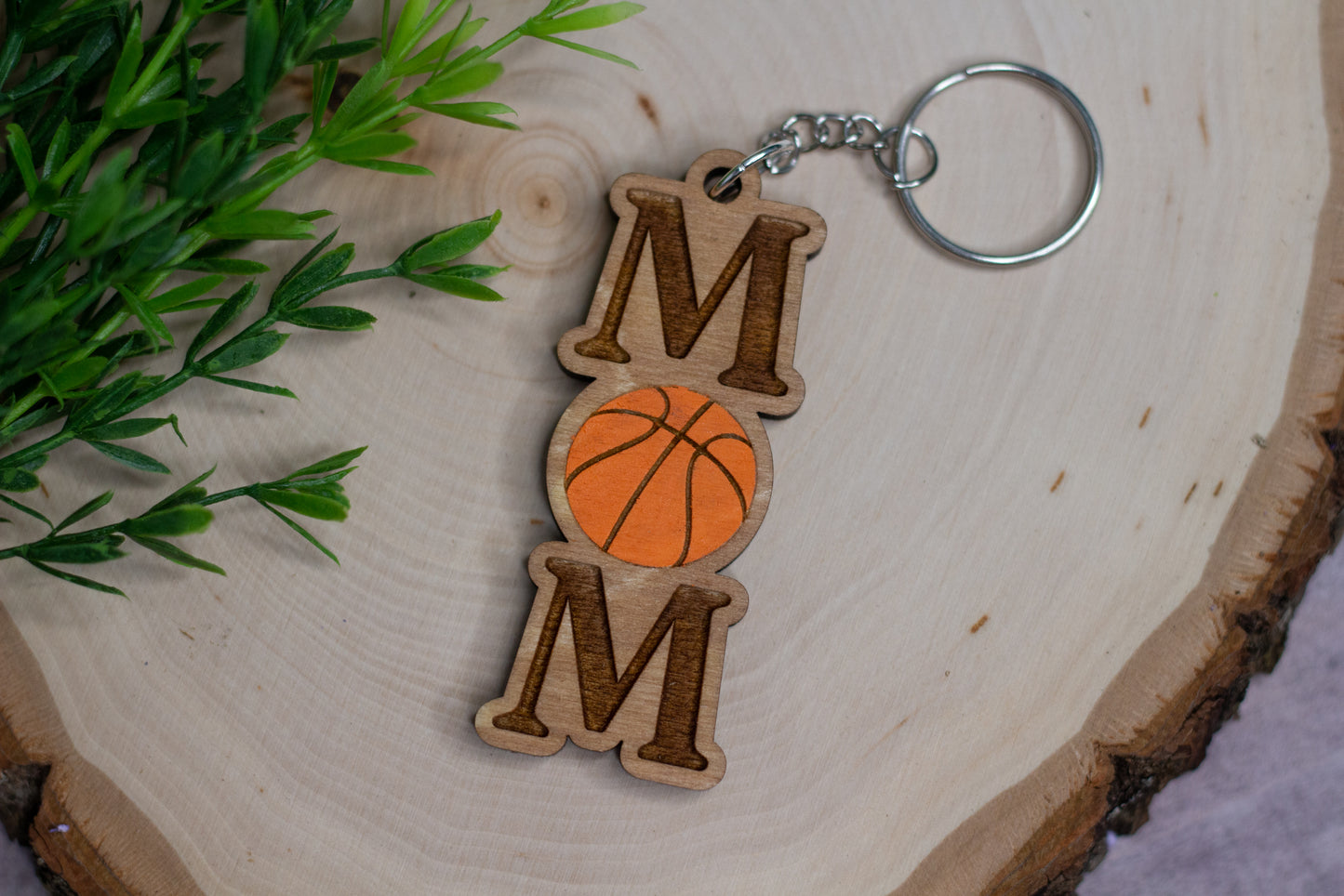Basketball Mom Keychain